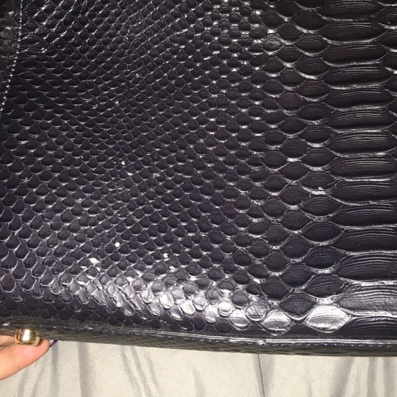 Coach leather embossed snake tote bag - Picture 6 of 7